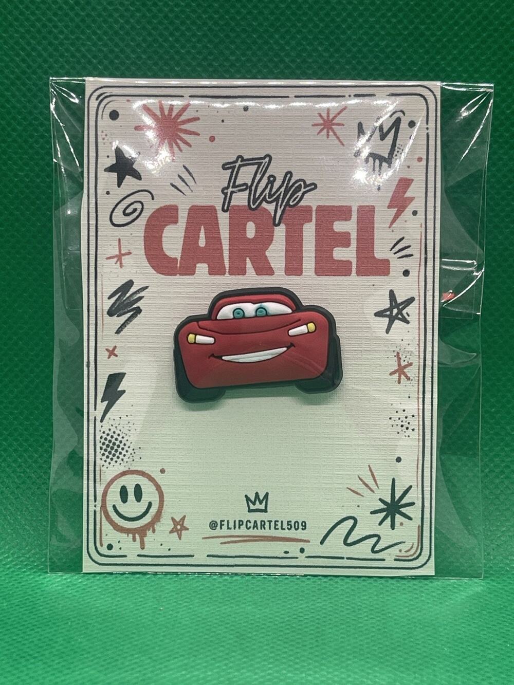 Disney Pixar Lightning, McQueen #3 PVC Rubber Hat Pin Lapel Backpack Collectible